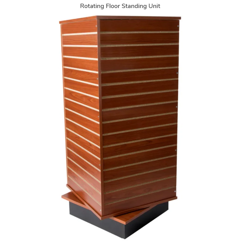 Кеуэй вращающийся куб дизайн MDF slatwall панели Витрина