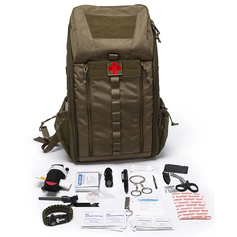 GAG 500D Cordura Outdoor First Aid Survival Kit Bag Tactical Gear Survival Emergency Bag Medical Backpack