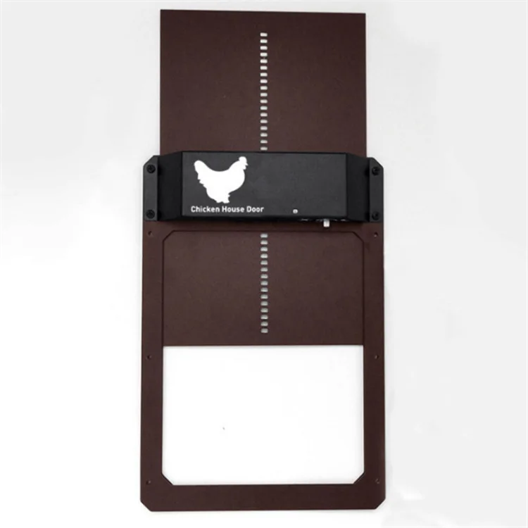 Chicken House Timer Programmable Light Sensor Battery Power Supply Delay Aluminum Door Automatic Chicken Cage Door Opener