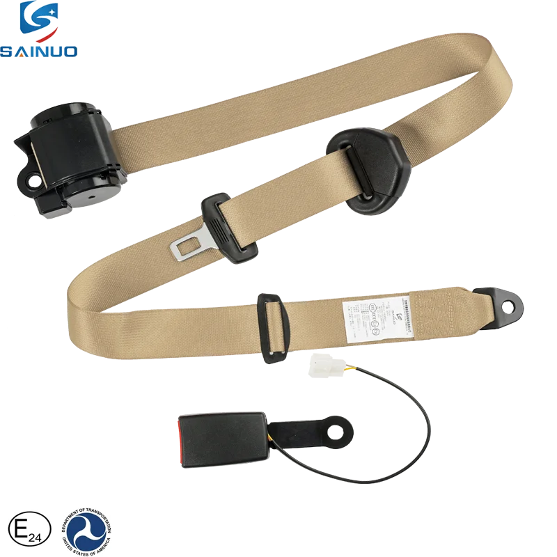 Retractable 3 Point Safety Belt ELR Seat Belt