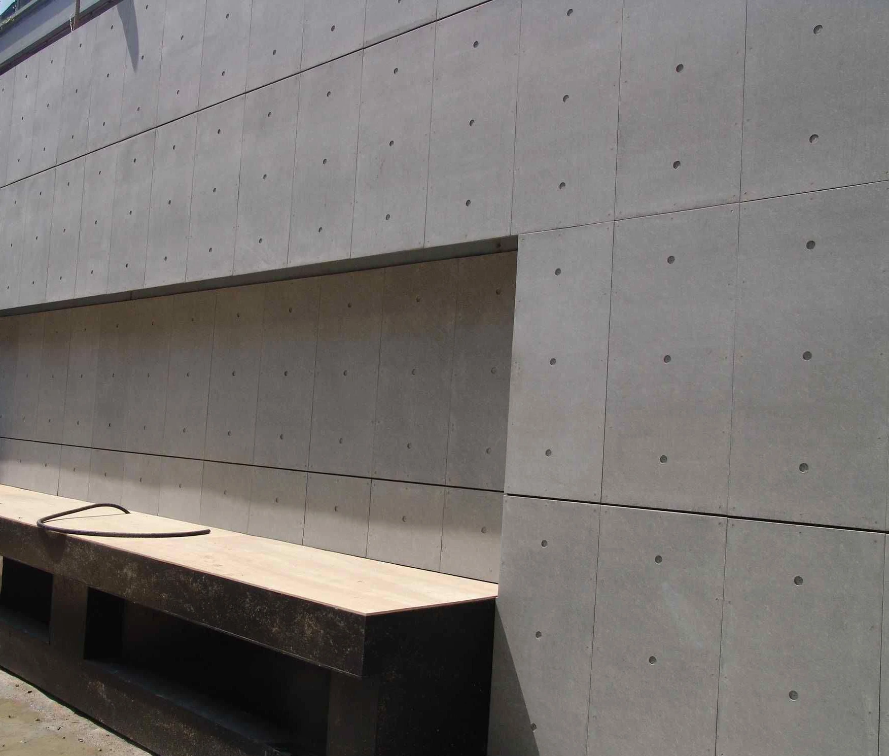 Modern Design Perforated Fiber Cement Board Grey Exterior Wall Cladding Sheets for Wall Decoration