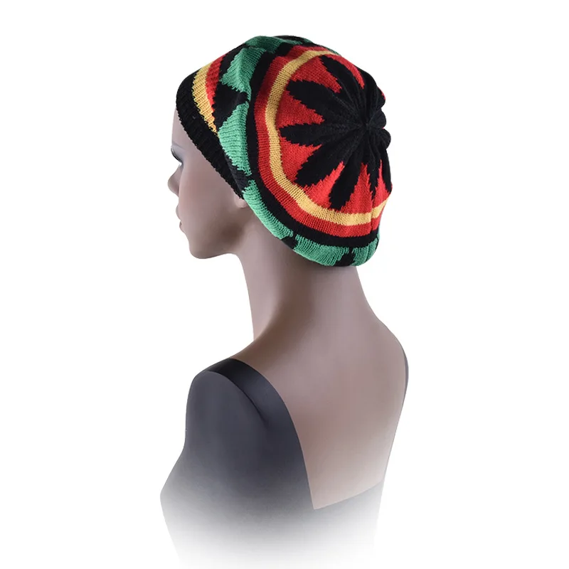 Wholesale Jamaican Style Rasta Hat with DreadLock Long Black Hair with Cap Costume Accessory