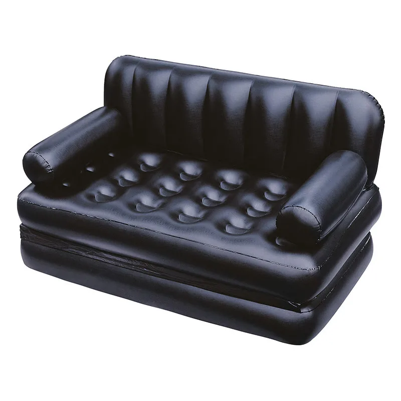 Modern New Design Small MOQ air lounger sofa bedroom portable inflatable lazy bag air sleeping sofa cum bed with pump