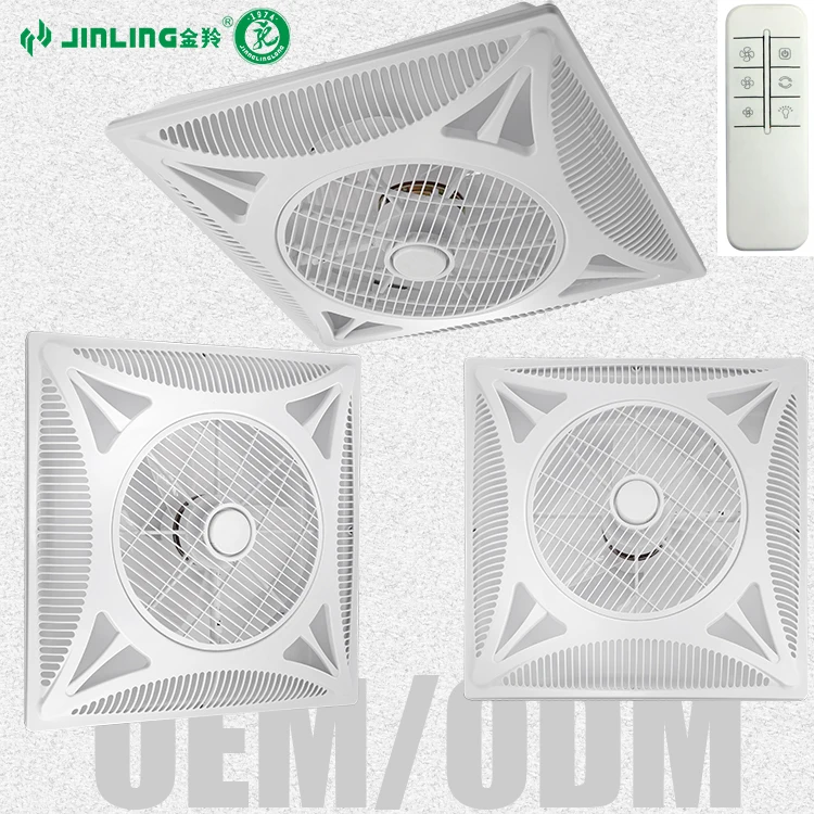 600x600mm Ceiling Mount Fan 3-speed Control Integrated Ceiling Fan