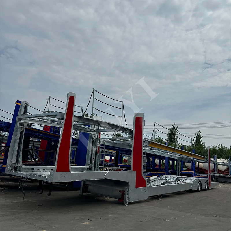 LUYI 8/10 Cars Carrying Vehicle Car Transporter Trailer Car Carrier Semi Trailer For Sale