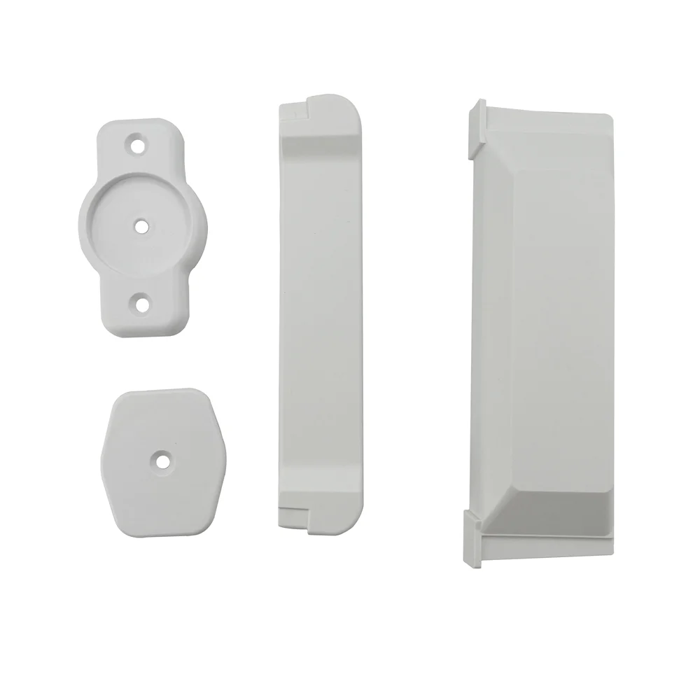 Cheap Custom Made ABS/ POM/ PVC/PC Plastic Injection Parts White Plastic End Cover Molded Injection Parts