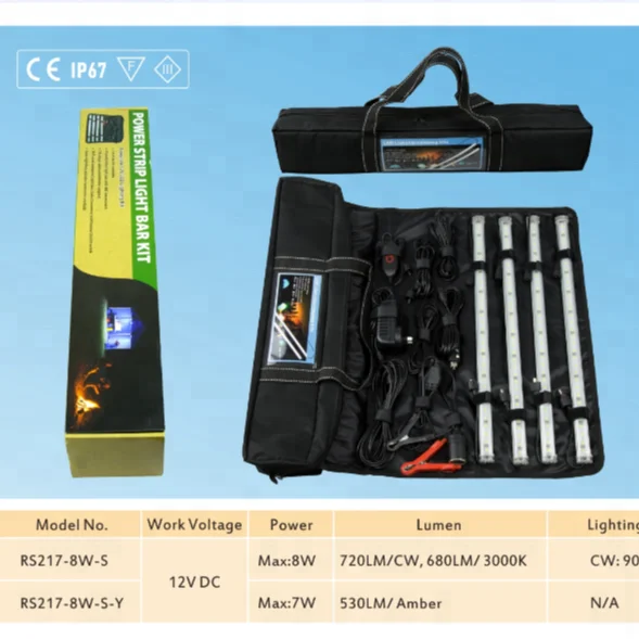 4 Bar Led Light Kits Led Strip Light Outdoor Tent Awning Led Camping Strip Light Kit