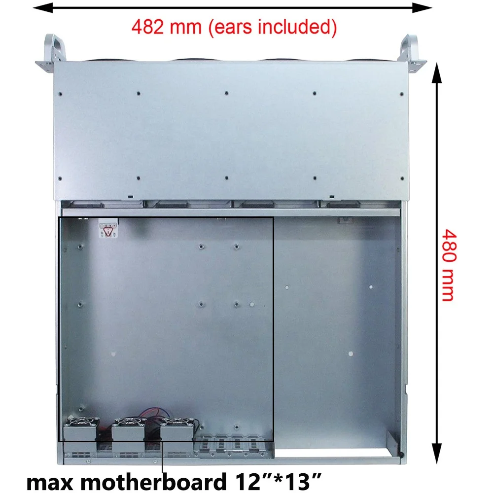 Шасси 2U для промышленного сервера в стойку с 4 популярными разъемами SATA/SAS Drive Bay, MiniSAS /SATA