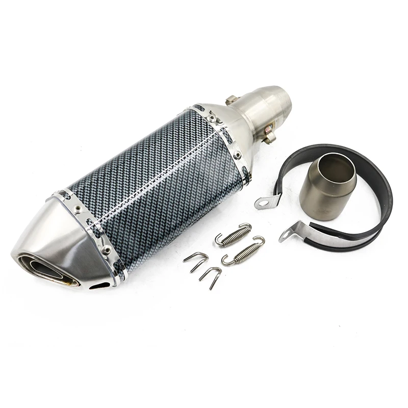 motorcycle escape akrapovic exhaust muffler tip Universal dirt bike exosto pipe ATV for bmw f800gs ktm450 yamaha xmax250 tmax250