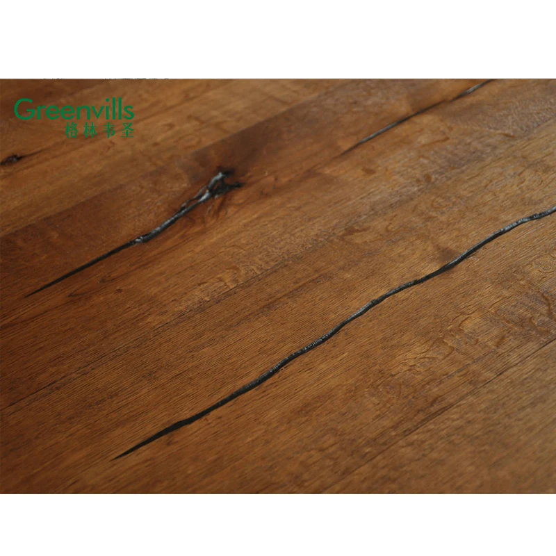 Greenvills 190MM wide European white oak engineered wood flooring Guangzhou factory distressed oak multiply hardwood flooring