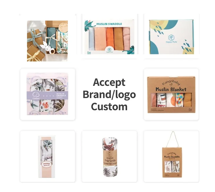 Elinfant 2 layers baby blanket 100 % organic cotton skin  friendly baby muslin swaddle blankets