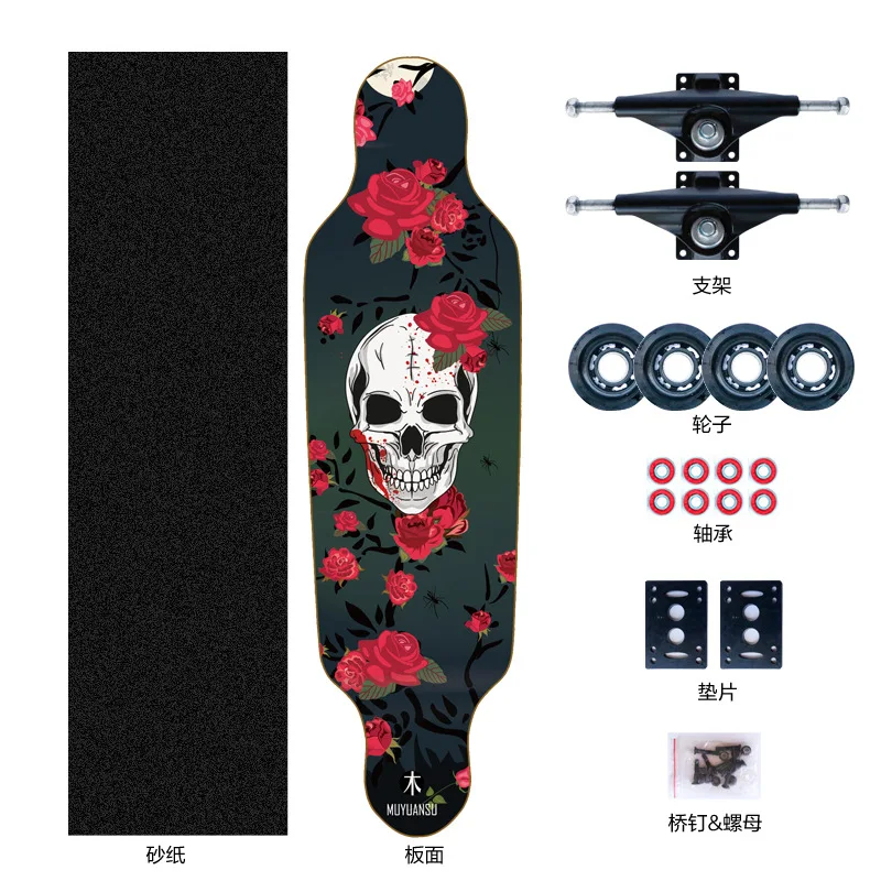 Long Skateboard Professional Wood Skateboard best selling Complete Longboard