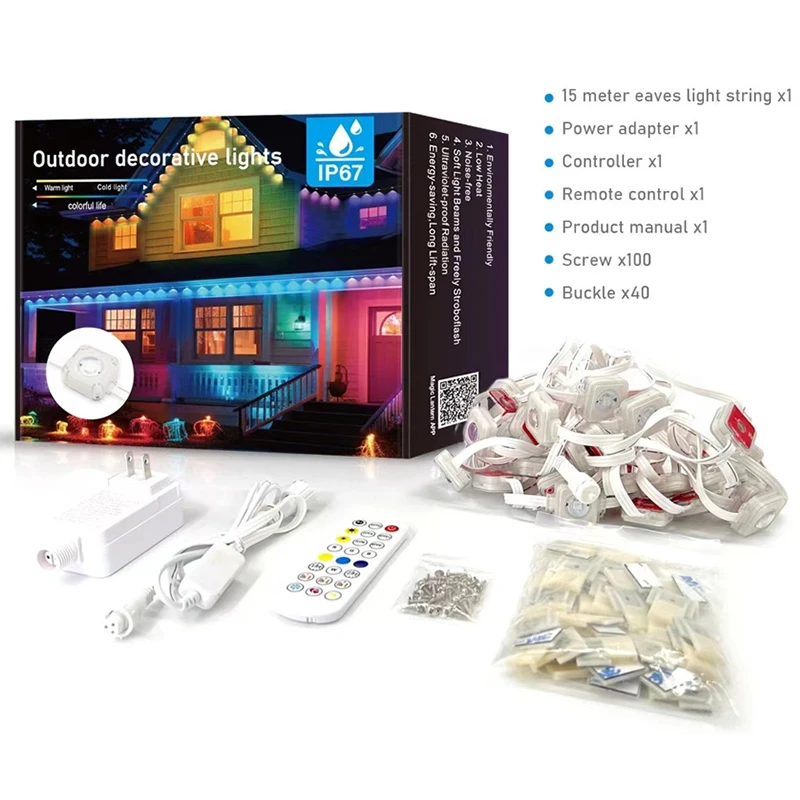 Factory Outdoor High Quality Christmas LED Pixel Light DC24V RGB RGBW Detachable Point Light Source For Landscape Building