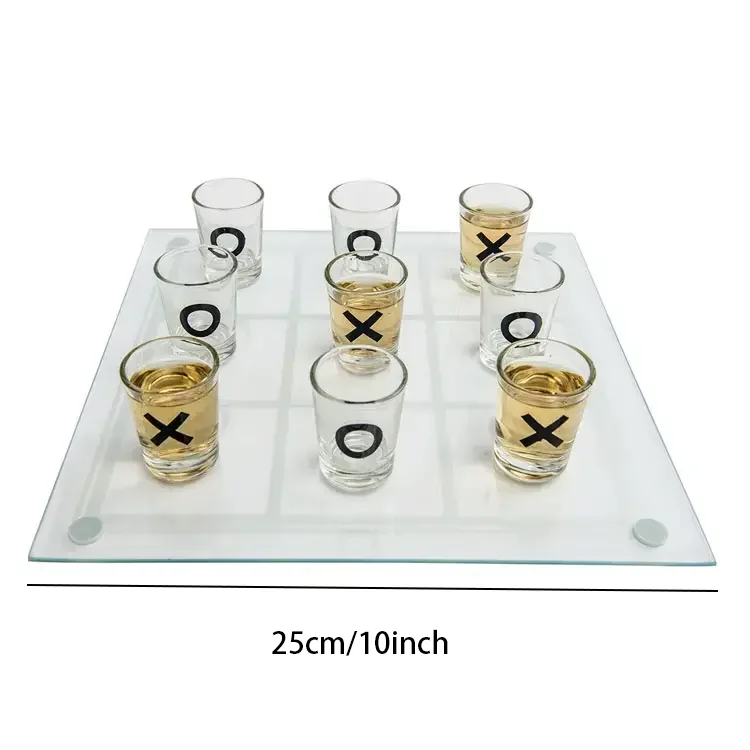 Очки в комплекте 25*25 см рюмка игра Tic Tac Toe