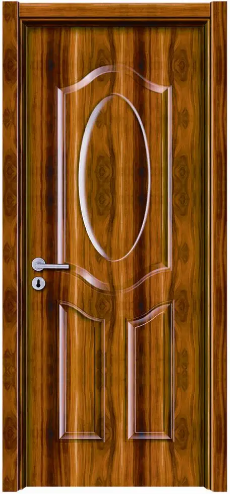 New Door Designs High Quality Interior Melamine Wooden Door  Fashion PVC Wooden Door For House