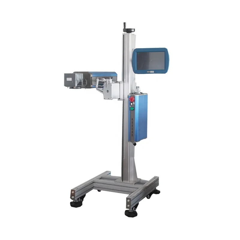 Automatic production line flight CO2 laser marking machine 20W 30W 50W laser marking machine