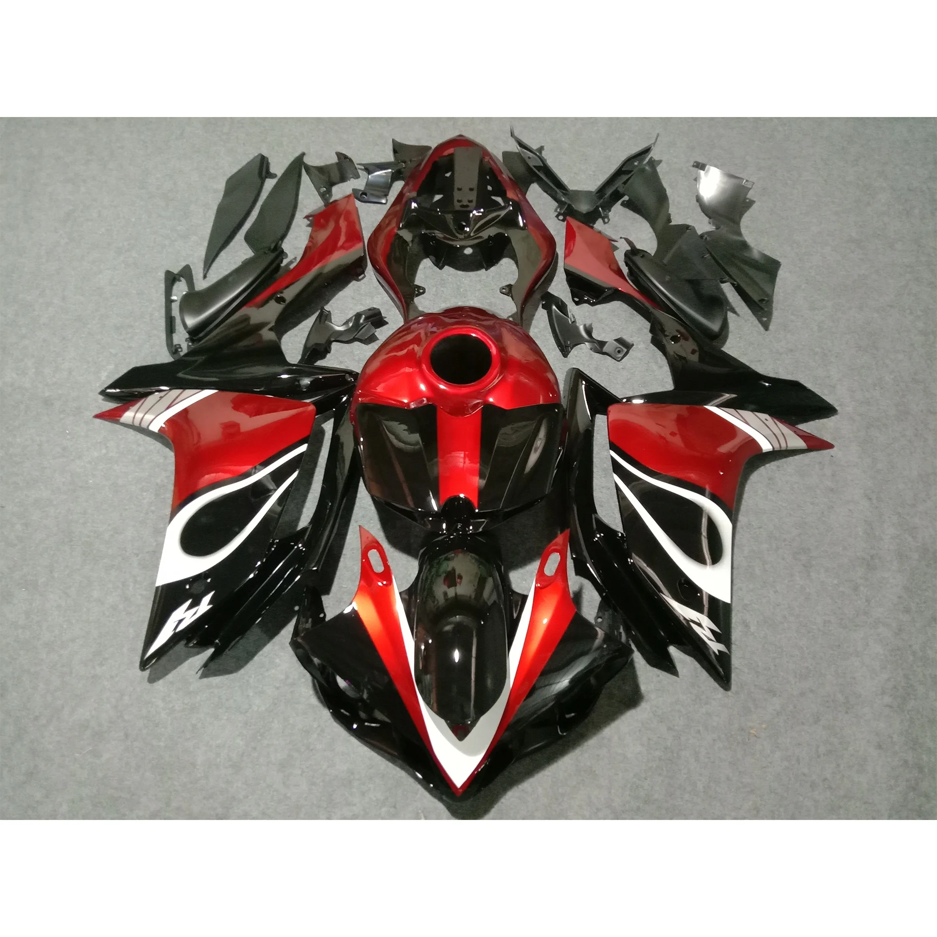 2022 WHSC Motorcycle Accessories For YAMAHA R1 2007-2008 ABS Plastic Fairings Body Kit Red And Black