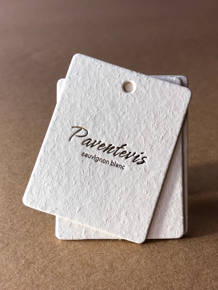 Custom Printed Own Logo Hangtags Label Paper Hangtag Tabs For Clothing