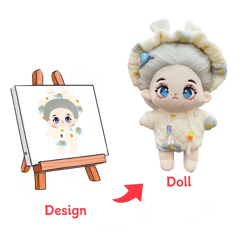 Custom Plush Toys Dolls Design Stuffed Animal Soft Toys Plush Anime Custom Low Moq Customized Plush Toy Doll