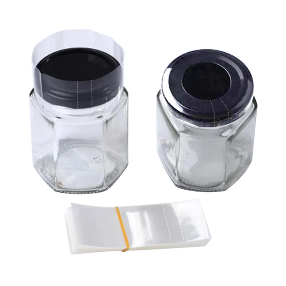 Heat Shrink Wrap Sealer PVC Shrink Bands Transparent Shrink Wrapped Band For Bottle Jar Cap