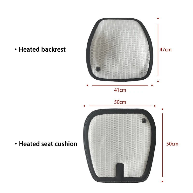 Large size full coverage with dual adjustable car seat cushions and backrest support