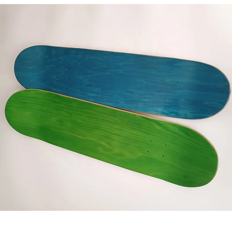 Ready to Ship In Stock Fast Dispatch Stock in warehouse 8inch skate board 7 ply 100% Canadian maple blue skateboard
