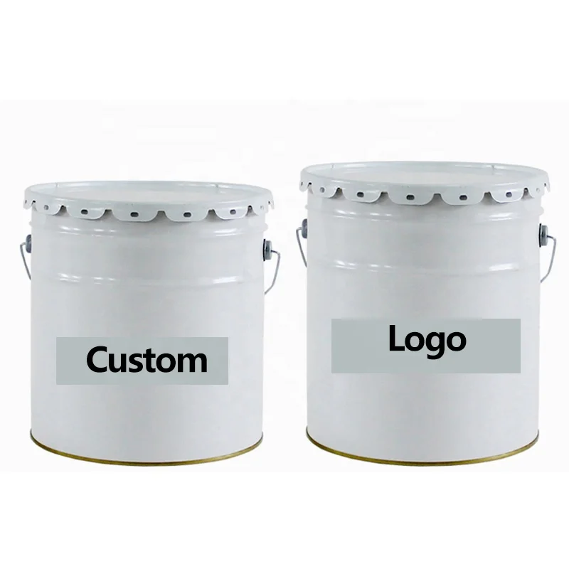 20L custom color metal barrel tin paint pail with lid for paint/coating/other chemicals