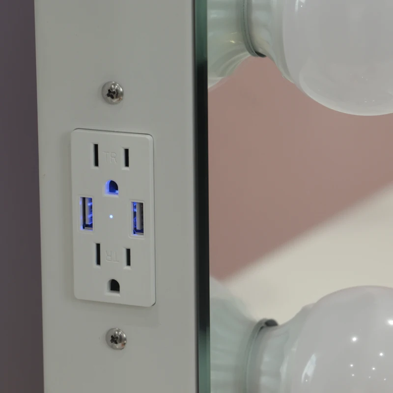 Large Desktop Hollywood Mirror With Light Bluetooth Led Makeup Vanity Dressing Table Mirror