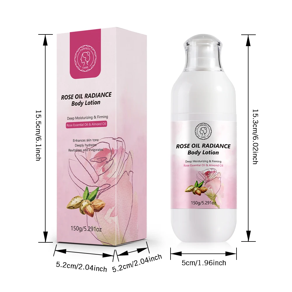 OEM ODM Wholesale Rose Body Lotion Natural Body Care Products Moisturizer Mist Emulsion Daily Moisturizing Body Milk