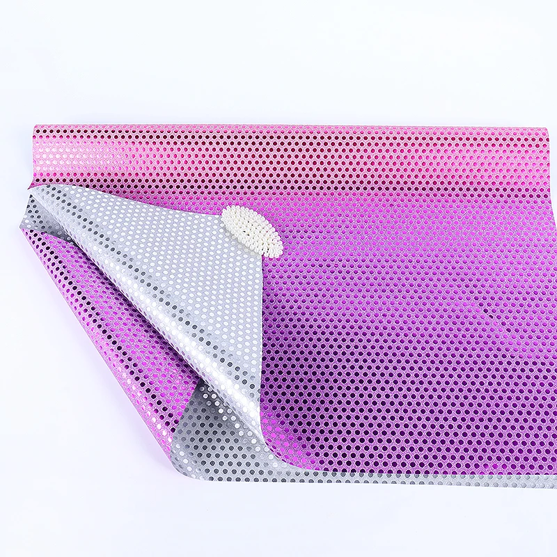 Factory Price dots pattern Sparkle Glitter Plastic Film for gift Wrapping Paper