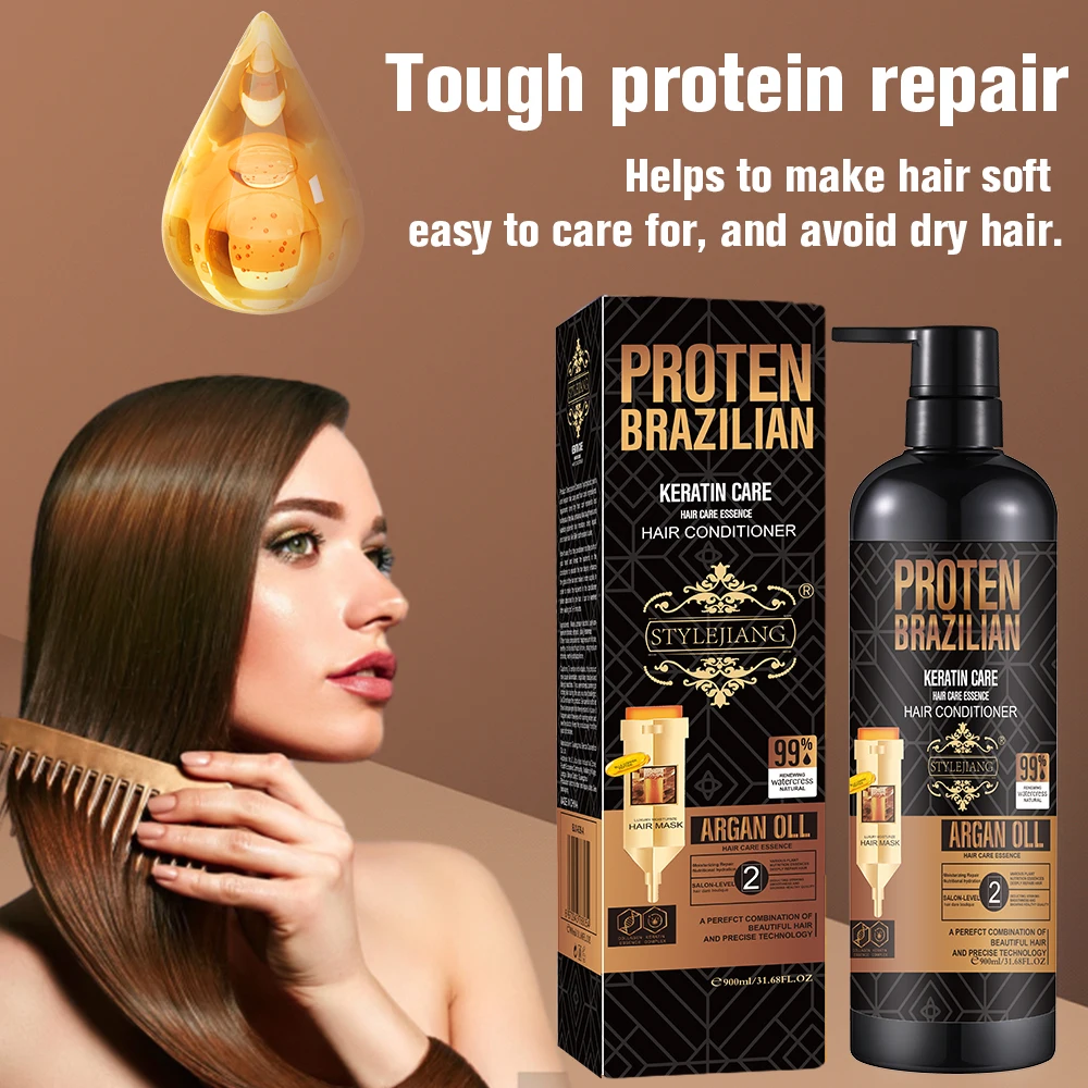 Factory Price Protein Brazilian Keratin Repairing Nourishing Hair Care Set Private Label Protein for women and man