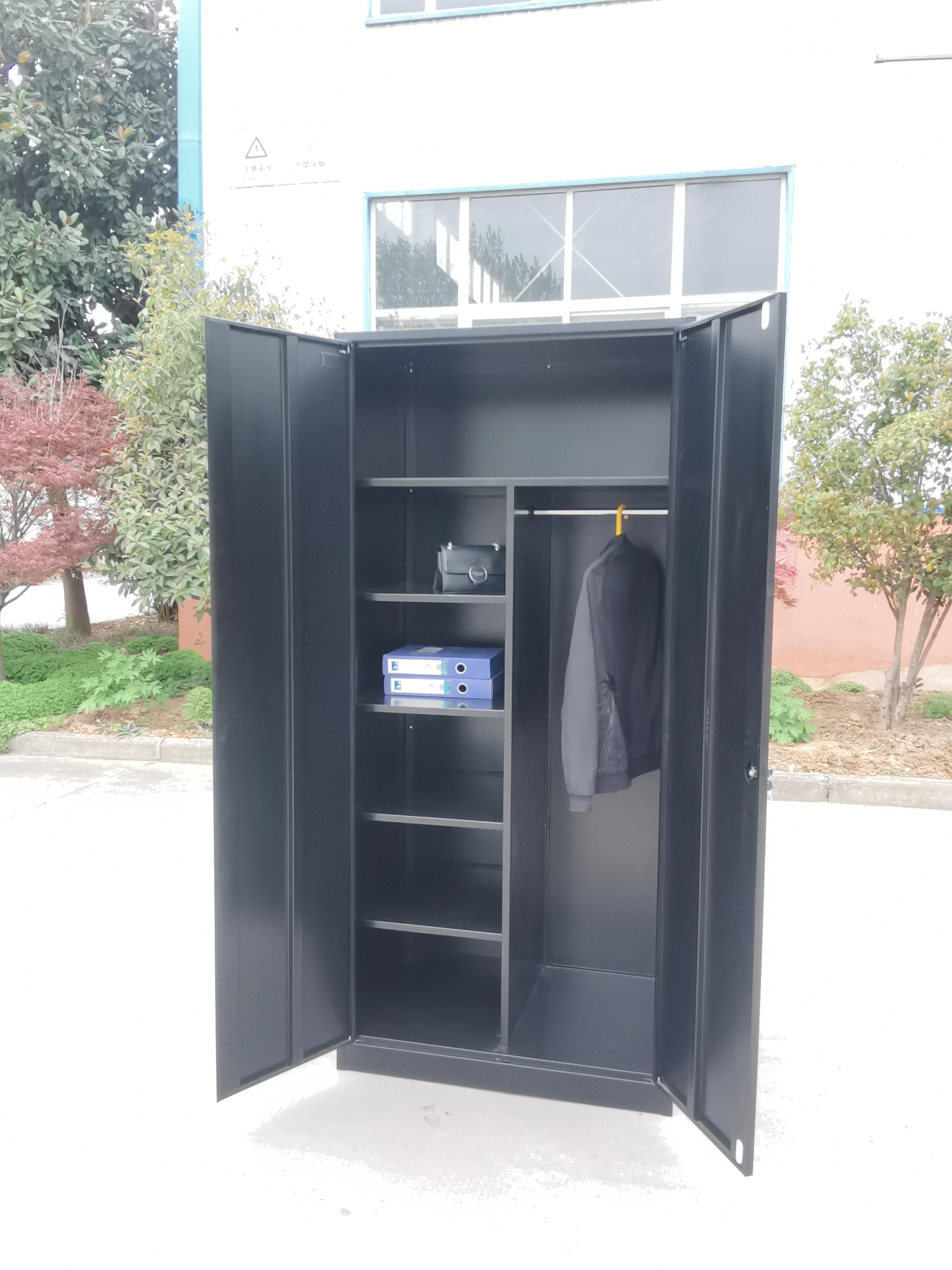 Large capacity bedroom furniture 2 door metal wardobe prices metal almirah