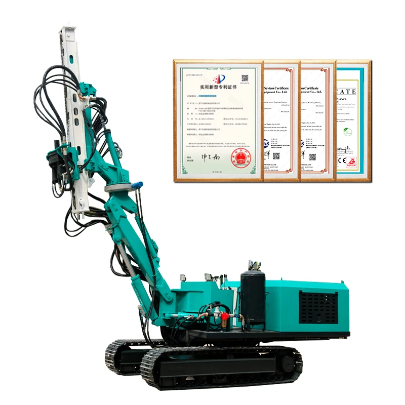 hongrun 360 degree tunnel drilling rig crawler hydraulic mining blasting drilling machine
