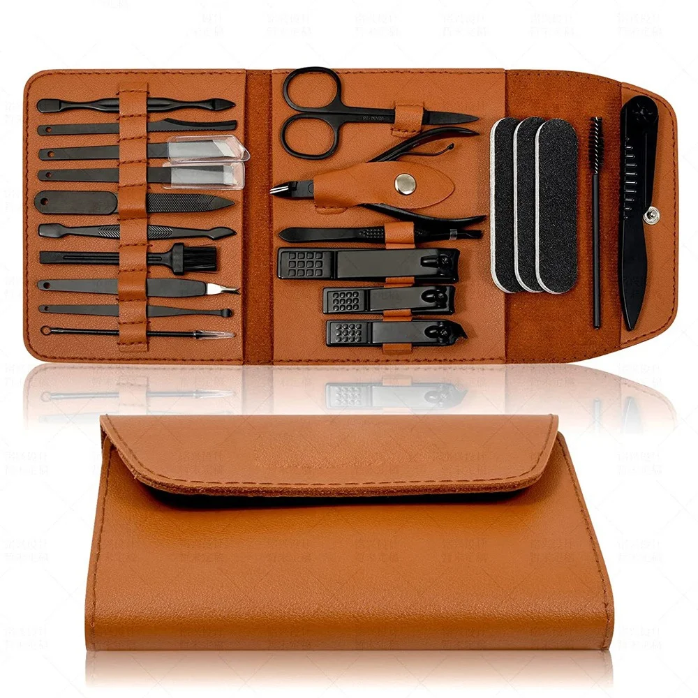 Manicure Set Nail Clippers Pedicure Kit 16 Pieces Stainless Steel Manicure Kit Solid Professional Grooming Kits