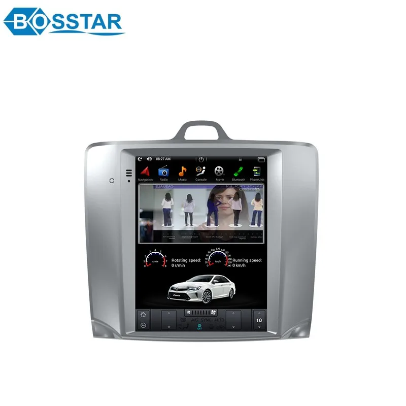 10.4 Inch Tesla Vertical Screen Android Car Radio Gps Audio Player for Ford FOCUS 2005 Auto/Manual A/C