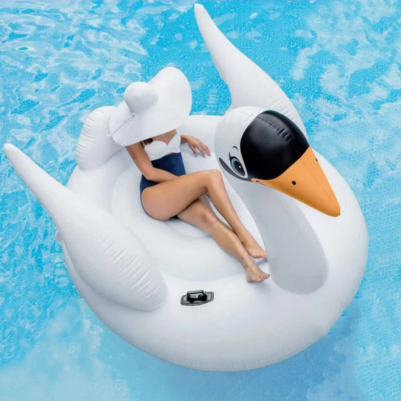 
INTEX-56287 MEGA SWAN ISLAND Floating Mat Water Play Equipment Outdoor Water Park Play Equipment Inflatable 