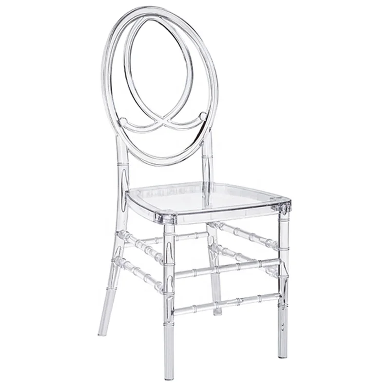 
wholesale crystal clear transparent tiffany dining acrylic chair for wedding and banquet 