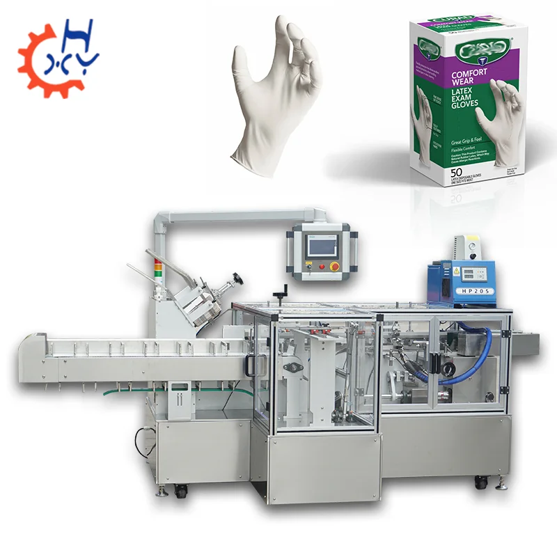 Y-pack China Factory	Auto Continuous Horizontal Latex Glove Medical	Carton Packing Machine Price
