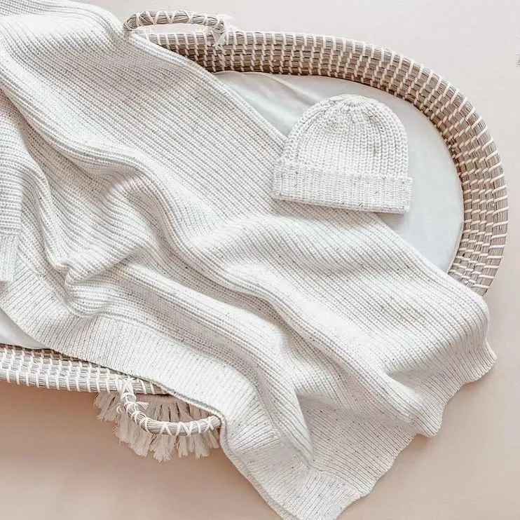 Baby Blankets Knitted Newborn Swaddle Stroller Bedding Wrap Cartoon Alpaca Infant Boys Girls Receiving Blanket Children Quilts