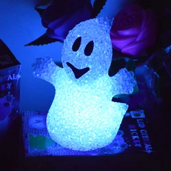 Halloween decoration led white spirit EVA ghost/ halloween flying ghost/color changing led ghost