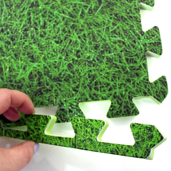 Non-Slip Tatami Mat Eva Foam Puzzle Play Playground Grass Print Design Mat