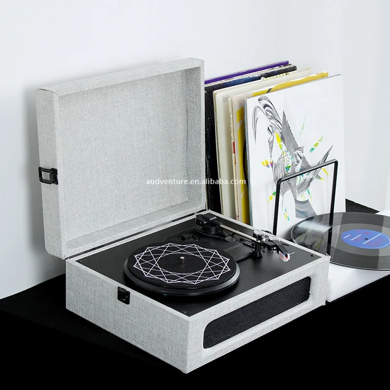 Factory new products 3 Speed  Vinyl Records Player Gramophone Phonograph Antique Turntable  Blue Tooth Record Player