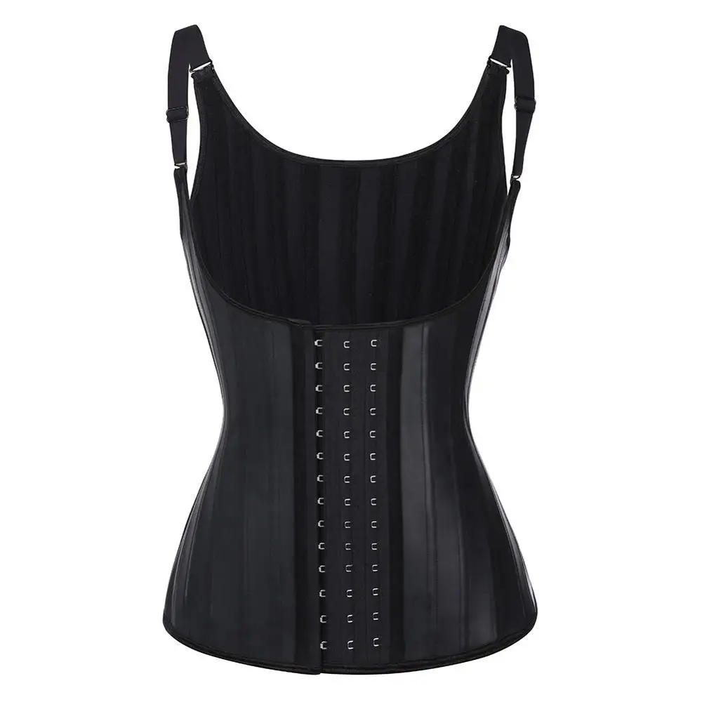 Direct Supply Shapewear Essentials Latex Firming Prendas moldeadoras Adjustable Buttoned 25 Steel Support Shaper Corset Vest