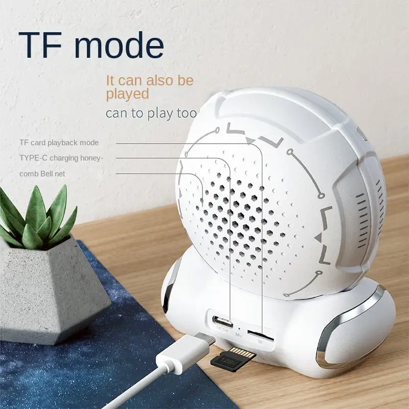 J20 Cute Wireless Speaker Space Astronaut Cat Gift Mini Woofer Home Bedroom Decorations Portable Speaker