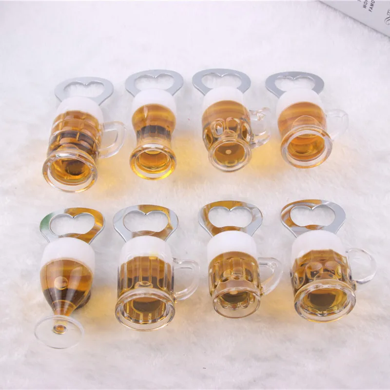 Creative Bottle Opener Beer Mug Wine Opener Kitchen Accessories Fridge Magnets