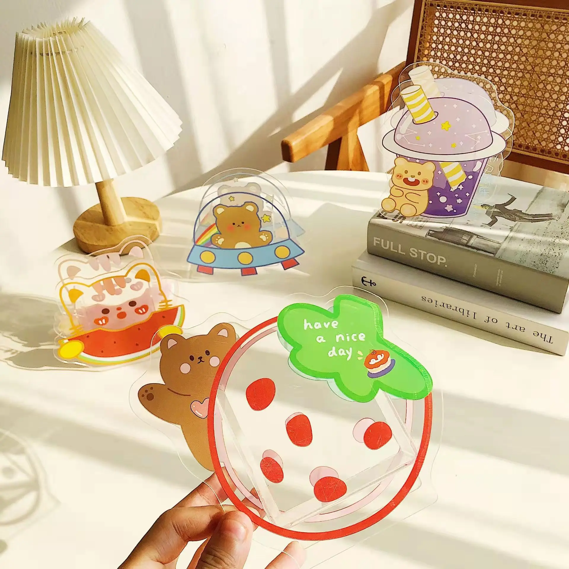 Новый необычный Настольный органайзер настольный офисный декор один прозрачный акриловый карандаш держатель для ручек