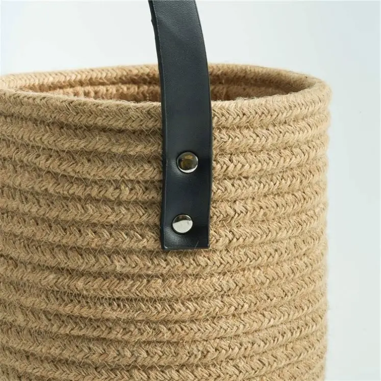 2 Pack Wall Hanging Rope Basket Jute For Bananas Hand Woven Fruit Tassel Vintage Plates Bedroom Decoration Flowers