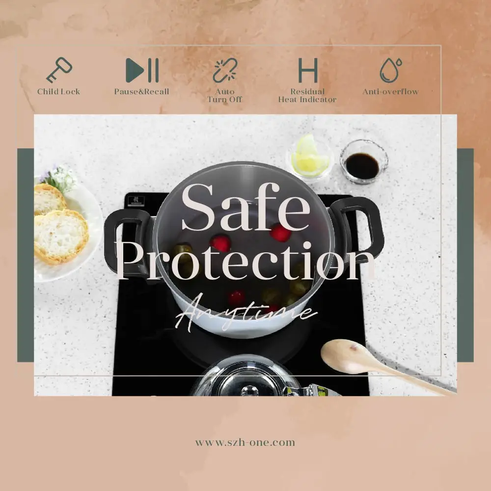 China Factory Direct Sales Sensor touch control electric stove 3600W 2 burner induction cooker