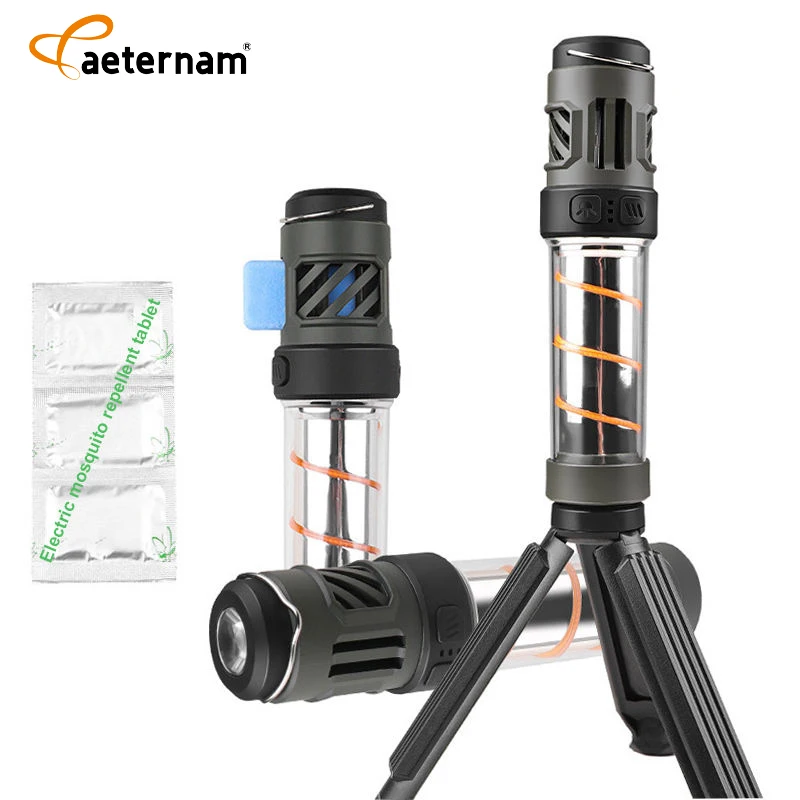 Outdoor Multifunctional Portable Mosquito Repellent Camping Double Screw Lighting Tent Light LED Flashlight camping light