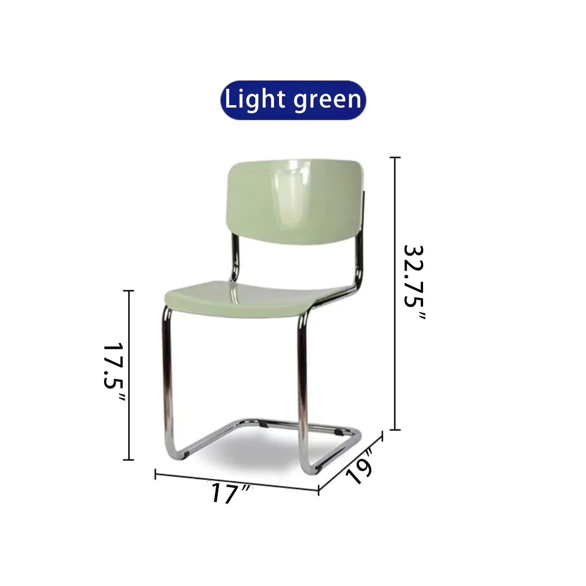 Modern Luxury High Quality Durable Plastic Dining Chair With Metal Leg Multicolor Restaurant Cafe Shop Dining room